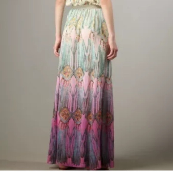 Nanette Lapore Silk Boho Dreamcatcher Maxi Dress Size 4 - Picture 4 of 16